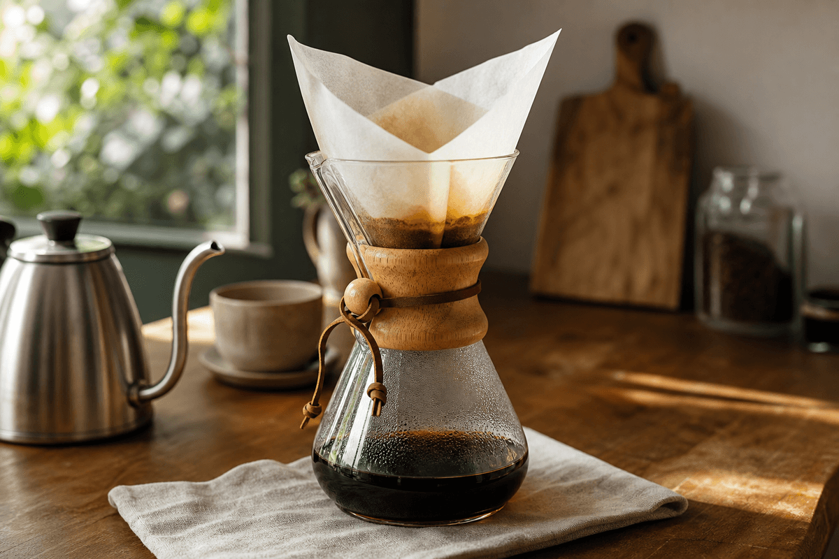 Chemex : pourquoi son filtre épais donne un café limpide
